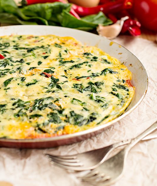 Spinazie Omelet - Ketodieet recept - Keto voor Beginners - Weekmenu