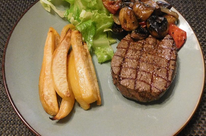 Steak-friet Koolraapfrietjes - Keto voor Beginners Avondeten Diner Recept - Ketogeen dieet Nederland België